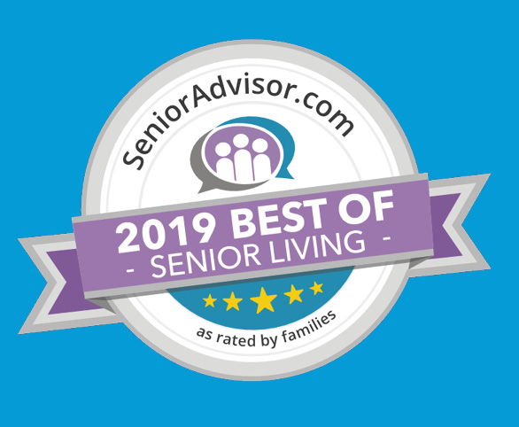 2019 Best of Senior Living award by SeniorAdvisor.com for Avamere